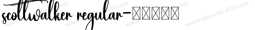 scottwalker regular字体转换